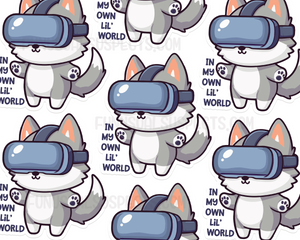 Wolf VR World Sticker