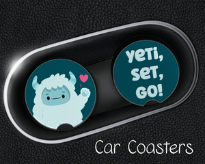 Yeti Car Coasters