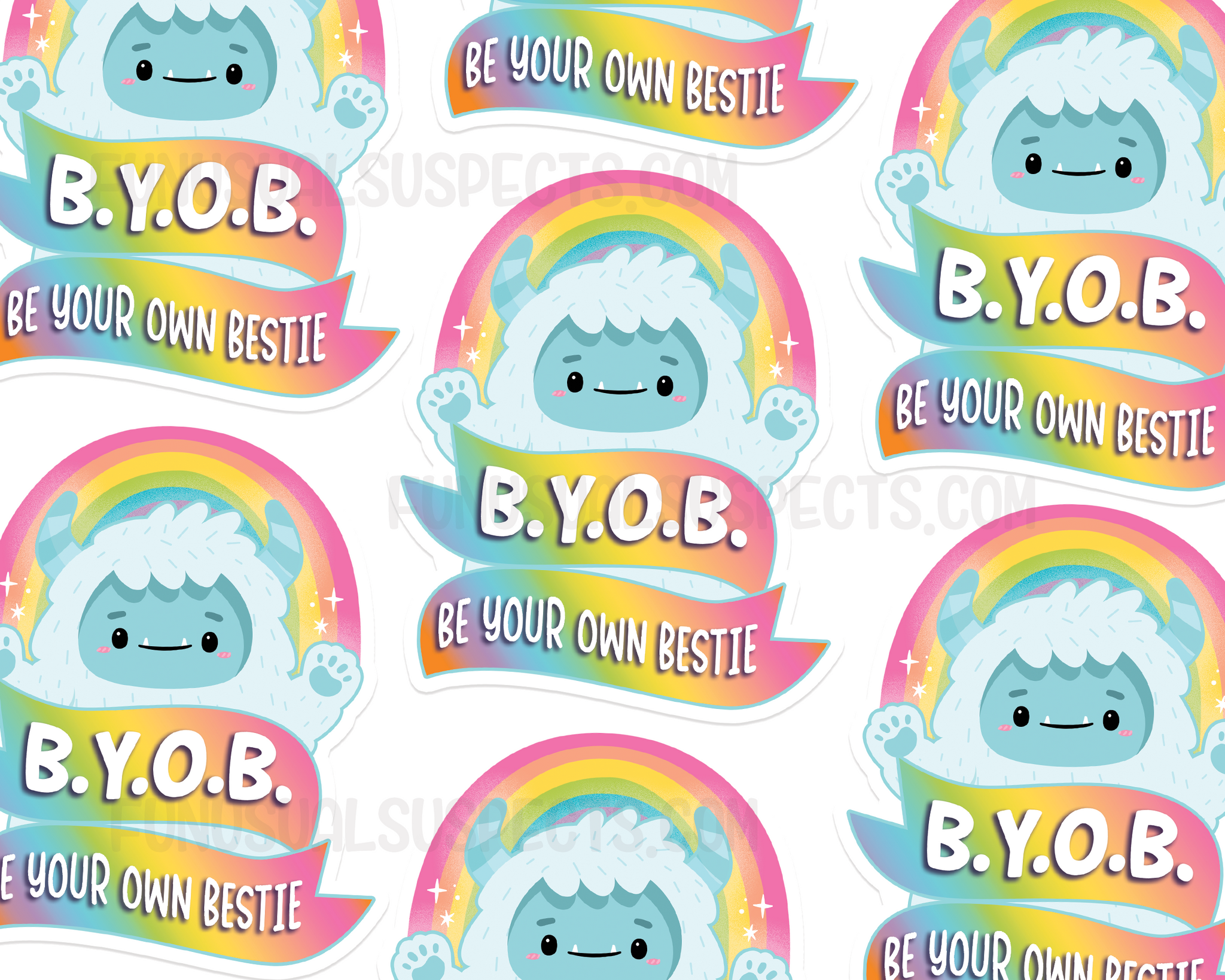 Yeti Be Your Own Bestie Sticker