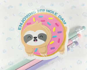 Sloth Donut Sticker