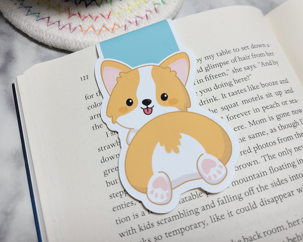 Corgi Bum Magnetic Bookmark