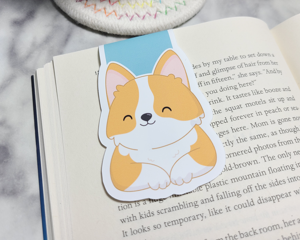 Corgi Magnetic Bookmark