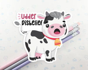 Cow Udder Disbelief Sticker