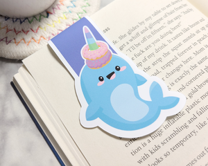 Narwhal Donut Magnetic Bookmark