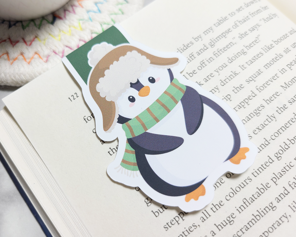 Penguin Winter Magnetic Bookmark