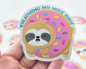 Sloth Donut Sticker