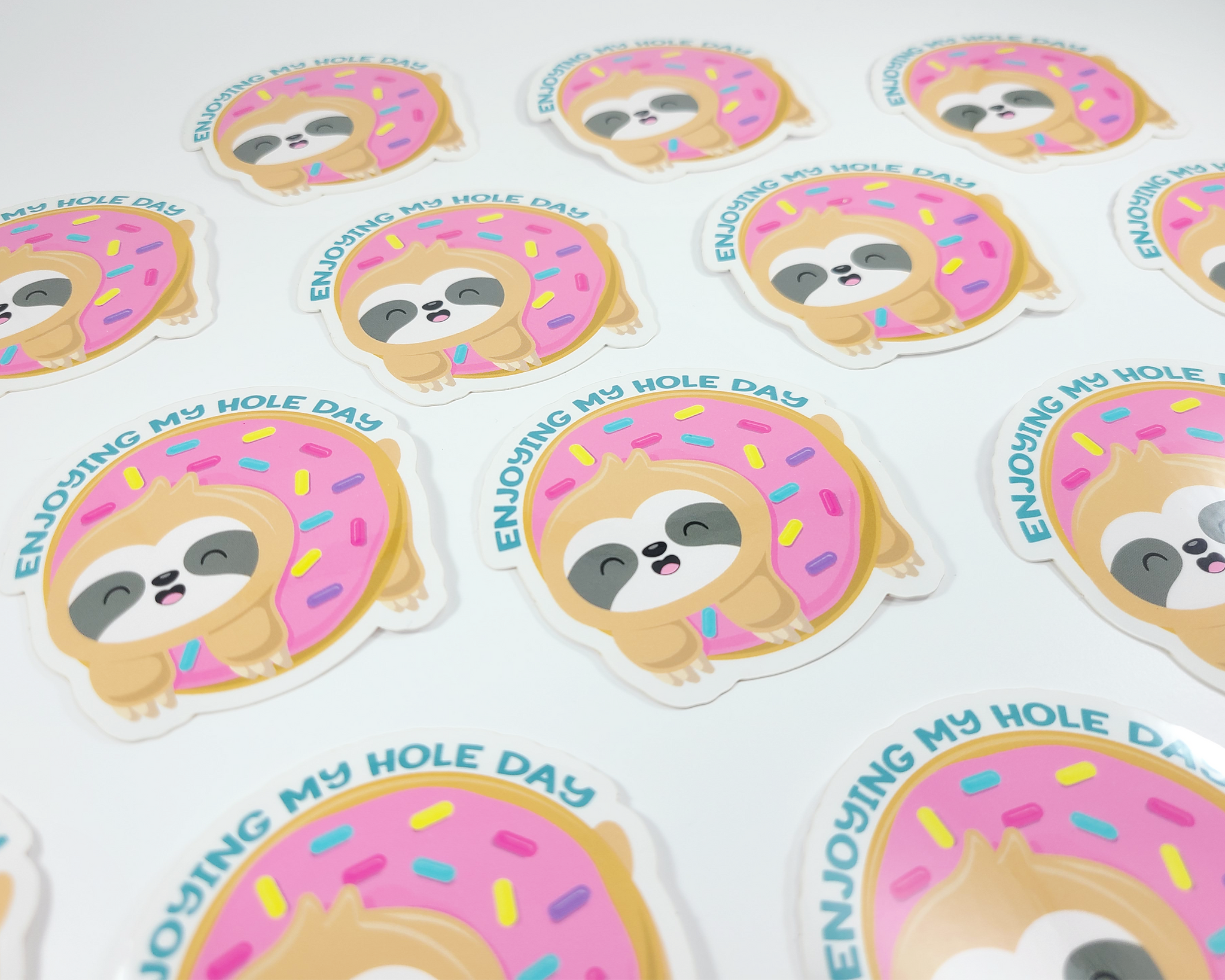 Sloth Donut Sticker