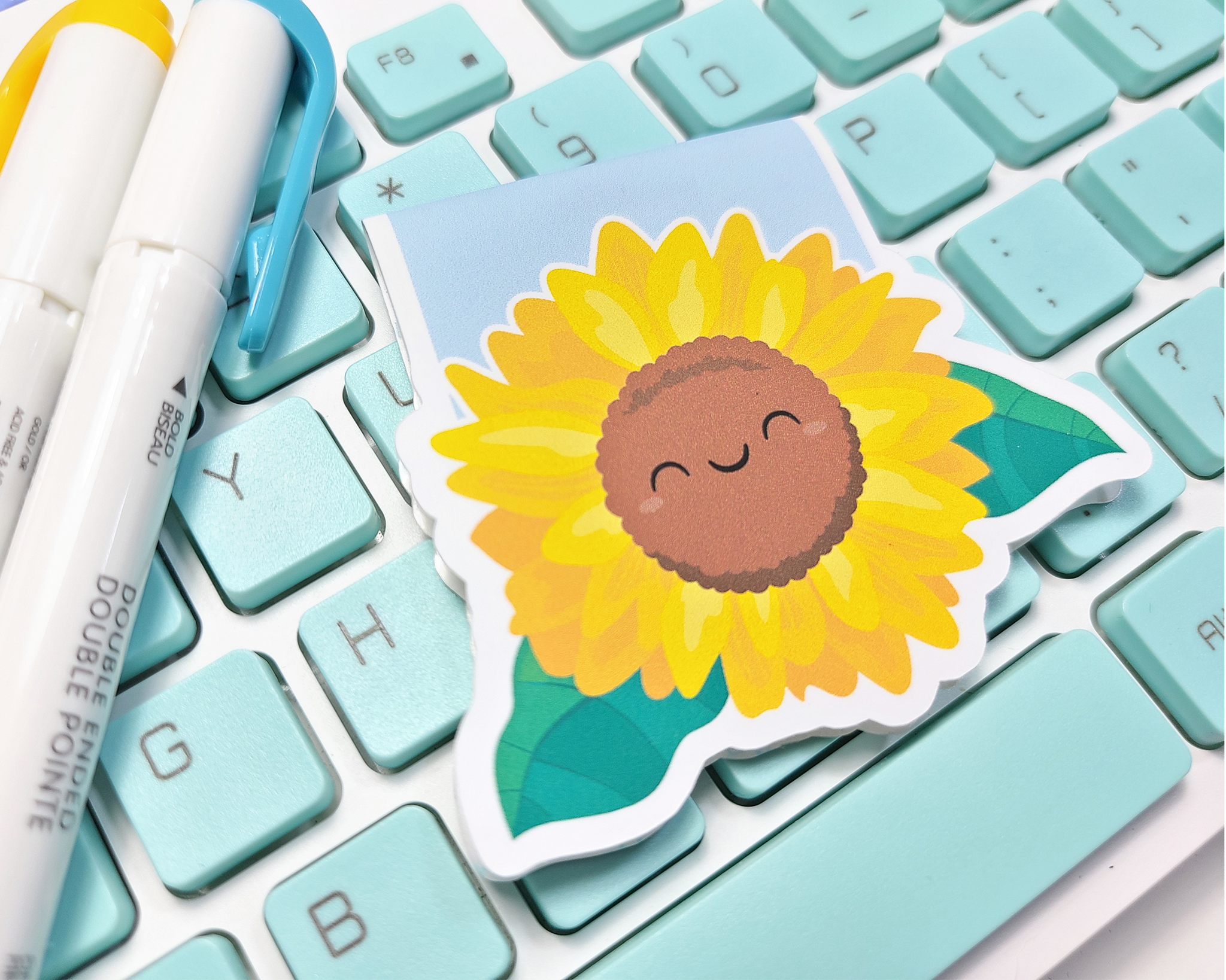 Sunflower Magnetic Bookmark