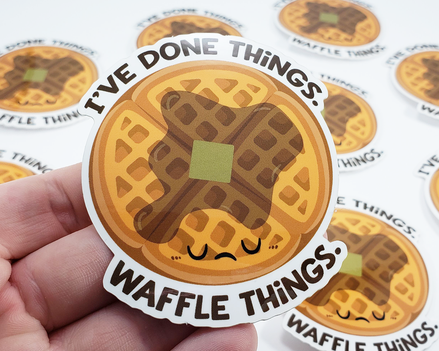 Waffle Things Sticker