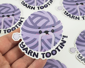 Yarn Tootin' Sticker