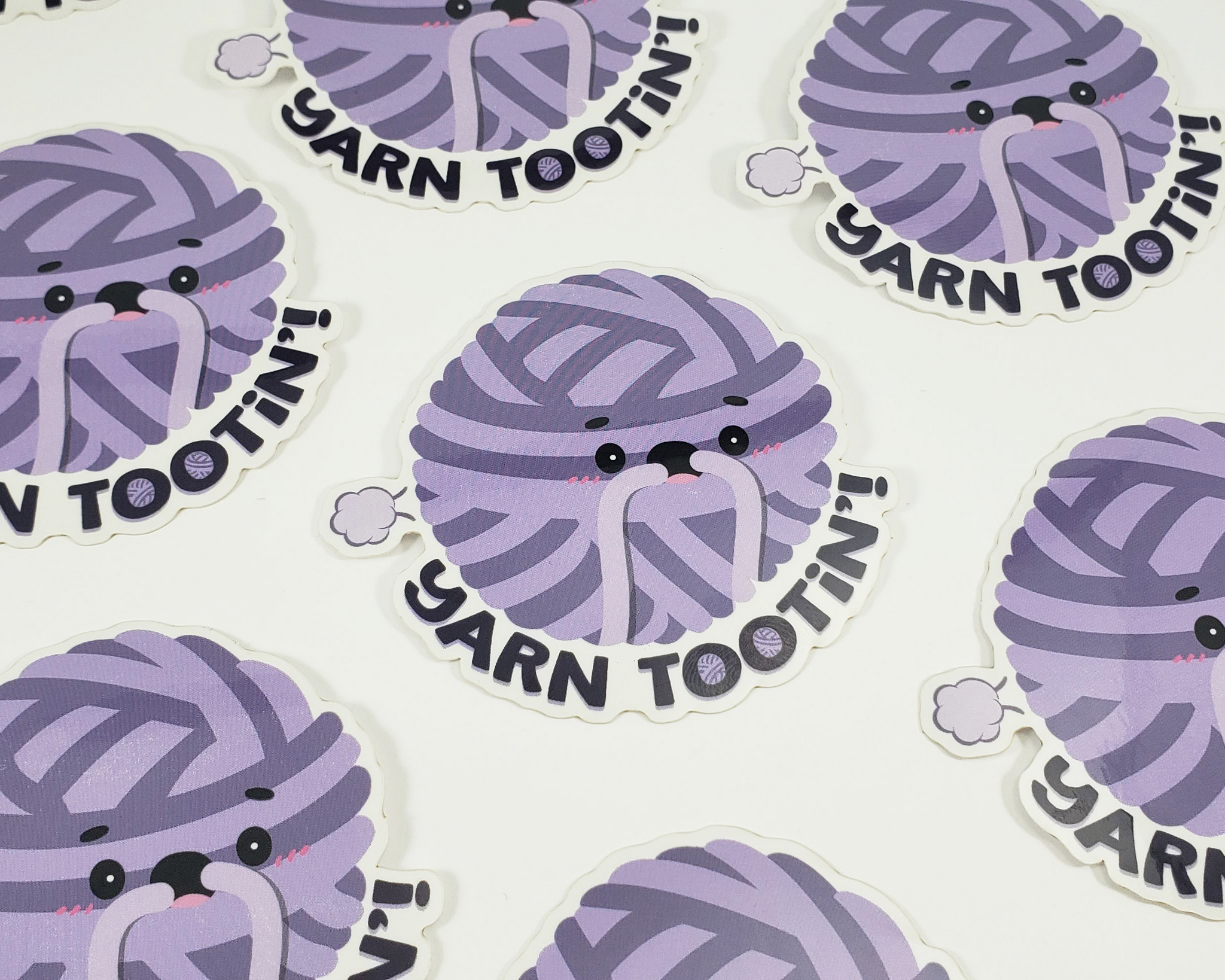 Yarn Tootin' Sticker